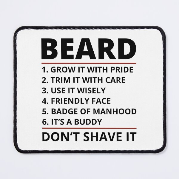 Item preview, Beard Bearded Funny Sayings Humour designed and sold by CuteDesigns1.