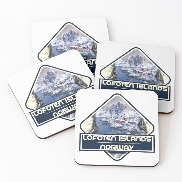 Item preview, The Lofoten Islands Norway Sticker T-Shirt 02 designed and sold by OuterShellUK.