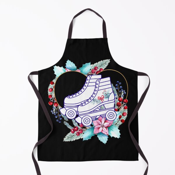 Item preview, Christmas Roller Skate Wreath with holly designed and sold by SkateGalaxy.