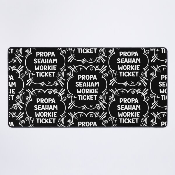 Item preview, PROPA SEAHAM WORKIE TICKET a cheeky design for people from Seaham in the North East of England designed and sold by robimerch.