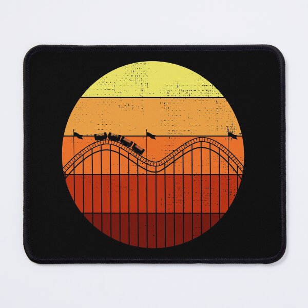 Item preview, Roller Coaster Amusement Park Vintage Retro Sunset designed and sold by CuteDesigns1.