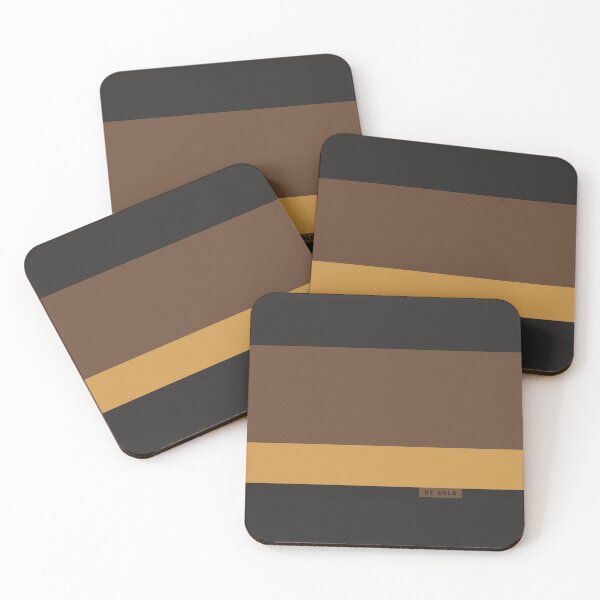 Item preview, Gold and Brown Modern Bold Stripes designed and sold by Eurokollektiv.