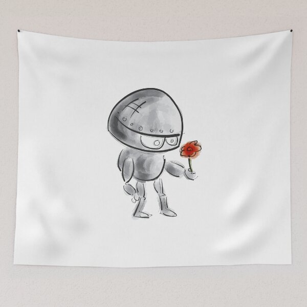 Item preview, Robot With Flower designed and sold by TeeRock.