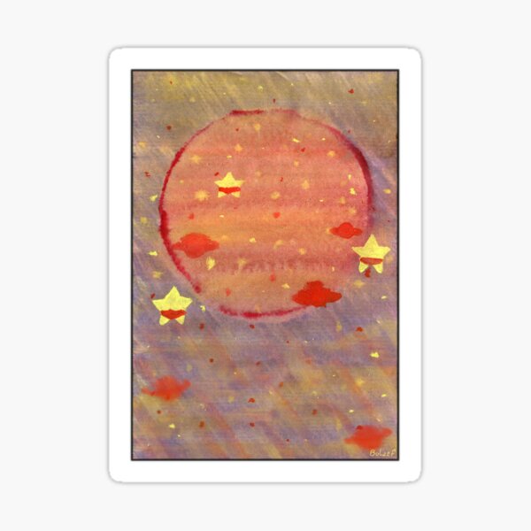 Rote Galaxie Sticker