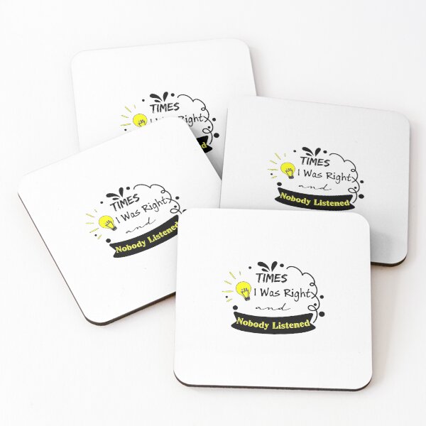 Item preview,  Times I Was Right And Nobody Listened designed and sold by Innovational.