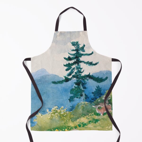 Item preview, Watercolor Painting North Woods Club, Adirondacks (The Interrupted Tete-a-Tete) (1892) by Winslow Homer designed and sold by Designedbysm.