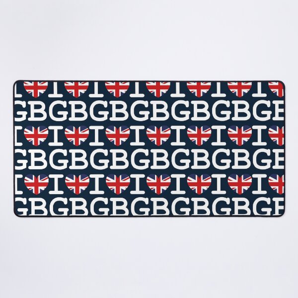 I Heart Great Britain Desk Mat