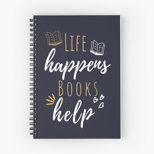 Item preview, Life Happens, Books Help designed and sold by The Bookworm Store.