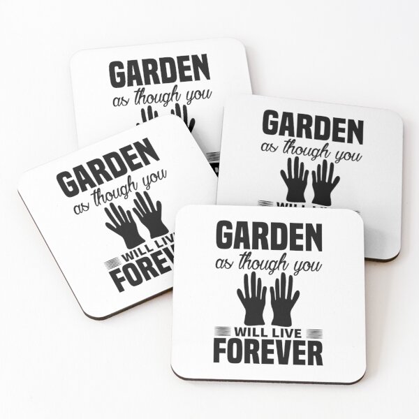 Item preview, garden as though you will live forever black   designed and sold by SimplyUniqueUk.