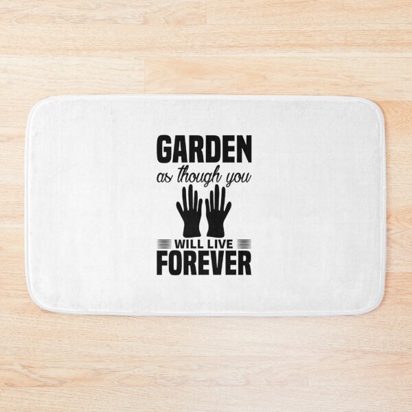 Item preview, garden as though you will live forever black   designed and sold by SimplyUniqueUk.