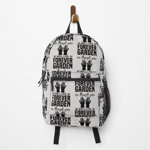 Item preview, garden as though you will live forever black   designed and sold by SimplyUniqueUk.