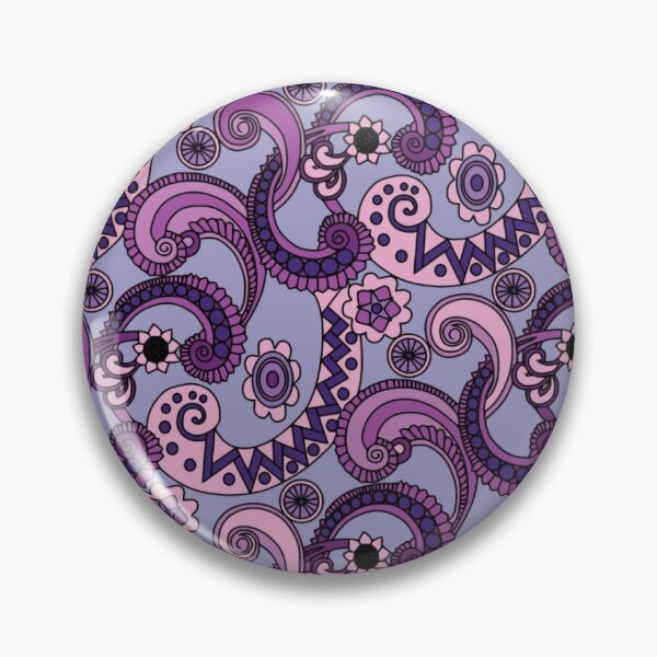 Item preview, Pattern mandala navy flowers  designed and sold by karimaK-71.