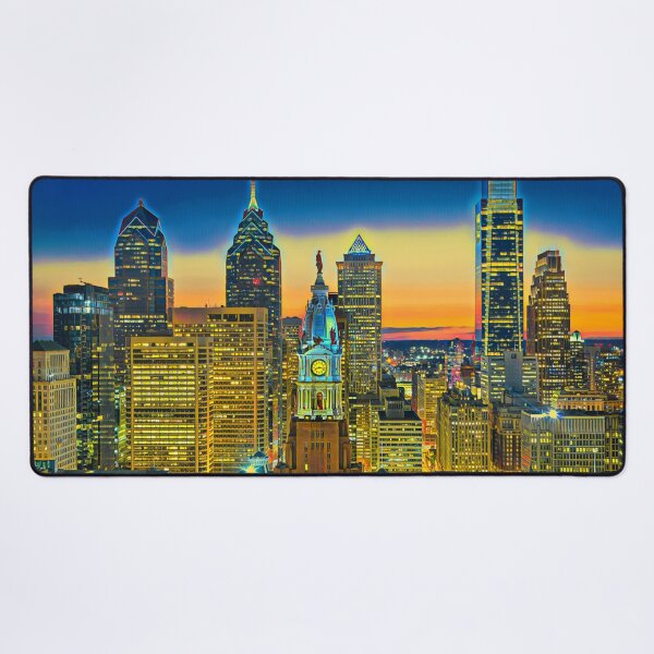 Aperçu de l'œuvre Philadelphie la nuit Pennsylvanie créée et vendue par Sofia-Draws.