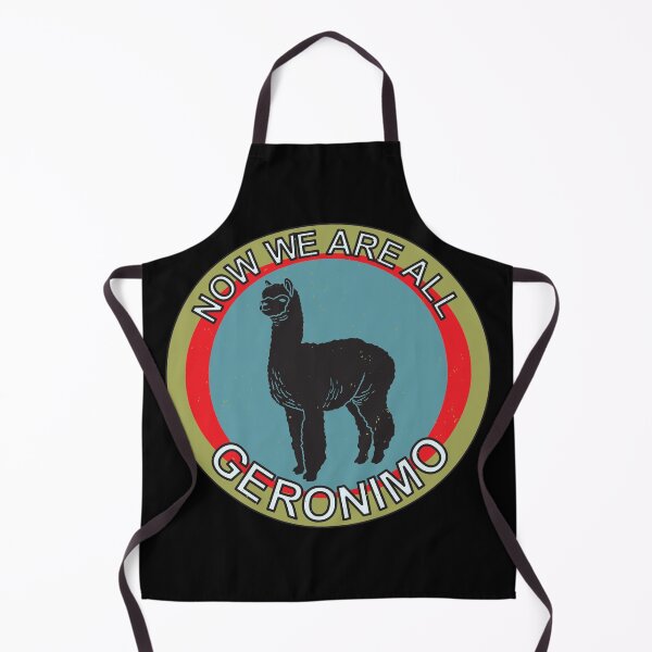 Item preview, Now We Are All Geronimo Alpaca designed and sold by Gerard Fay.