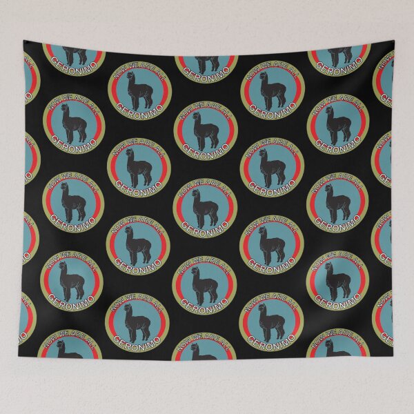 Item preview, Now We Are All Geronimo Alpaca designed and sold by Gerard Fay.
