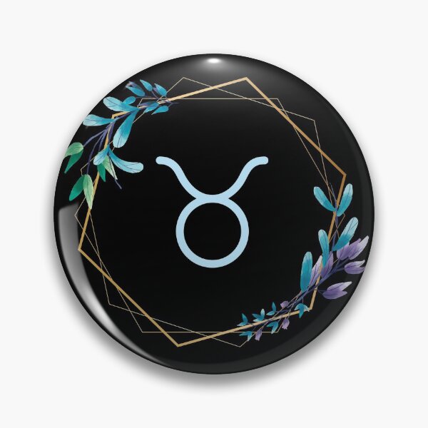 Item preview, Blue Floral Taurus Symbol designed and sold by Hellofriendco.