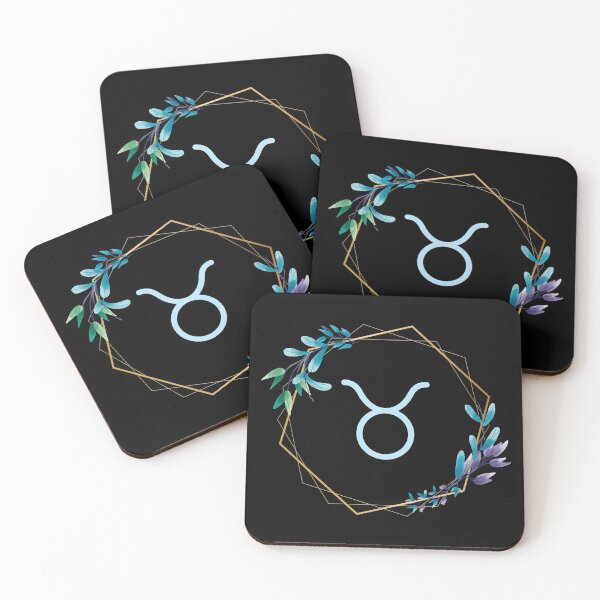Item preview, Blue Floral Taurus Symbol designed and sold by Hellofriendco.