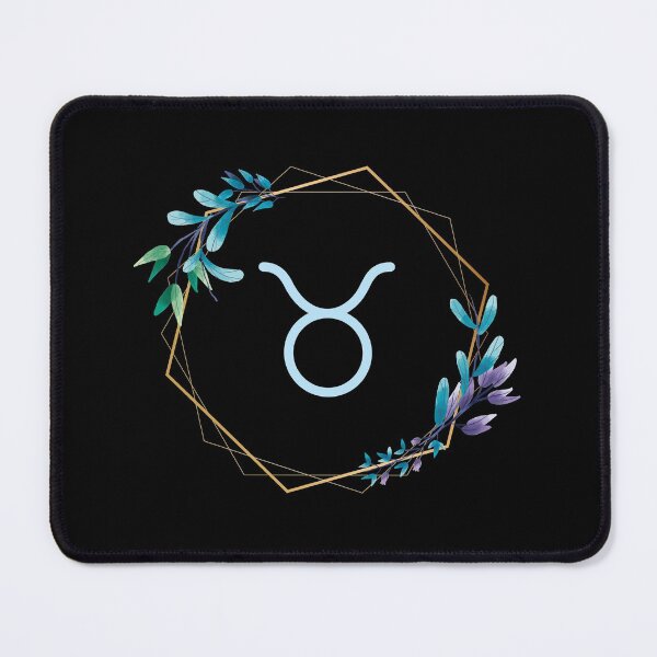 Item preview, Blue Floral Taurus Symbol designed and sold by Hellofriendco.