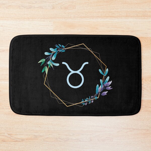 Item preview, Blue Floral Taurus Symbol designed and sold by Hellofriendco.