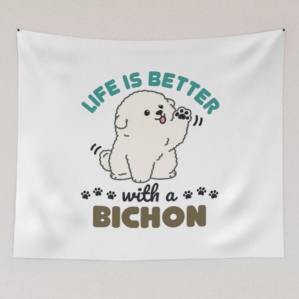 Item preview, Life is Better with a Bichon Frise designed and sold by jaygo.