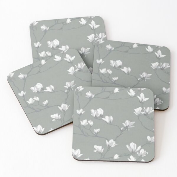 Item preview, Magnolia Flower on Slate Background designed and sold by WearWolfDesigns.