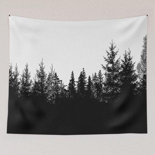 Item preview, Forest black silhouette designed and sold by Zip-Zup.