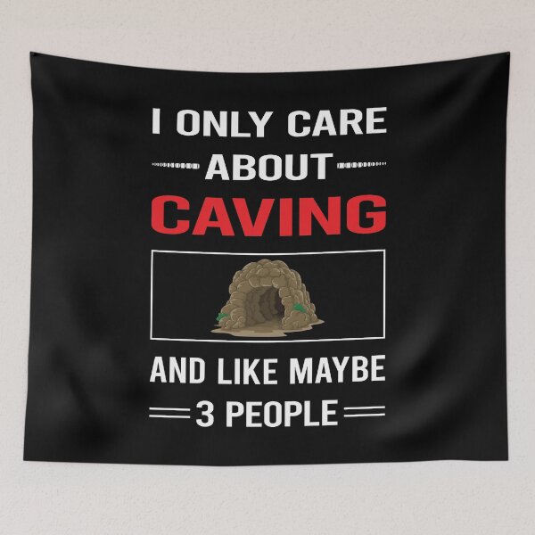 Item preview, Funny 3 People Caving Caver Spelunking Spelunker Speleology designed and sold by FifineCroteau.