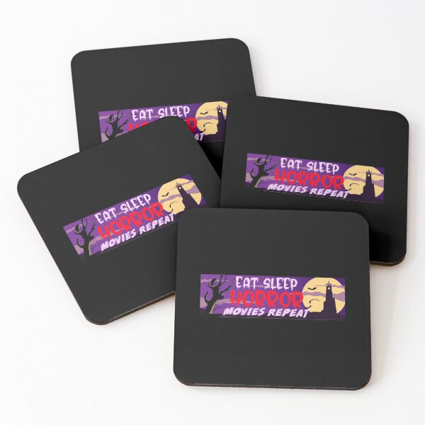 Item preview, Copy of Eat Sleep Horror Movies Repeat Scarry Gift designed and sold by DeeSignTShirts.
