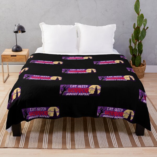 Item preview, Copy of Eat Sleep Horror Movies Repeat Scarry Gift designed and sold by DeeSignTShirts.