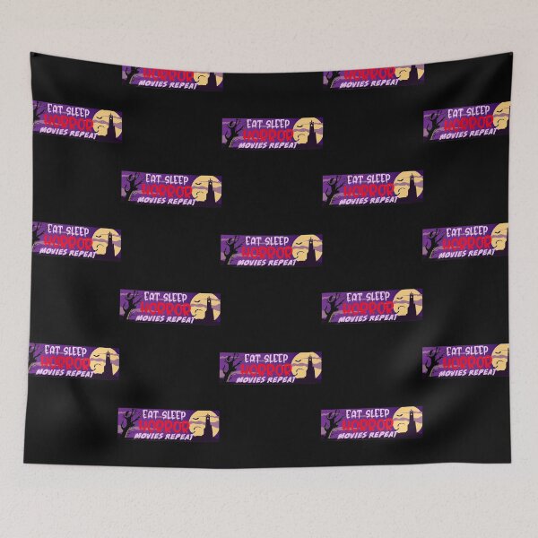 Item preview, Copy of Eat Sleep Horror Movies Repeat Scarry Gift designed and sold by DeeSignTShirts.