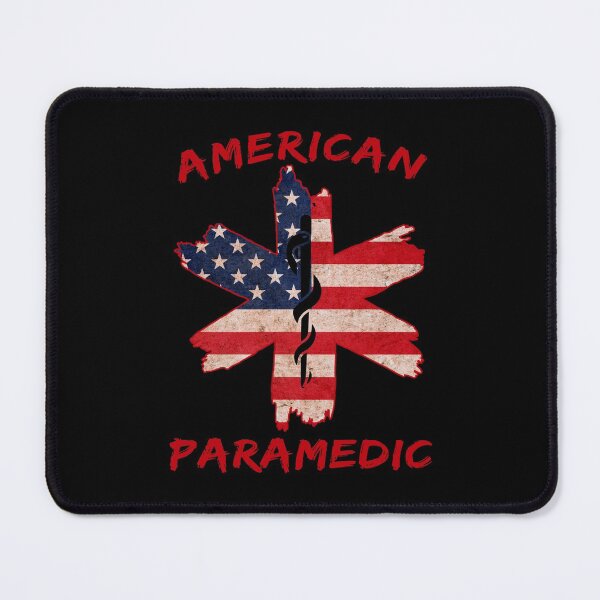 Item preview, American Paramedic Star Of Life Vintage US Flag designed and sold by Designs By David.