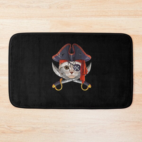 Item preview, Pirate Scottish Fold Jolly Roger Halloween Costume Crossbone Premium T-Shirt designed and sold by shop   luisant.