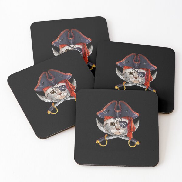 Item preview, Pirate Scottish Fold Jolly Roger Halloween Costume Crossbone Premium T-Shirt designed and sold by shop   luisant.