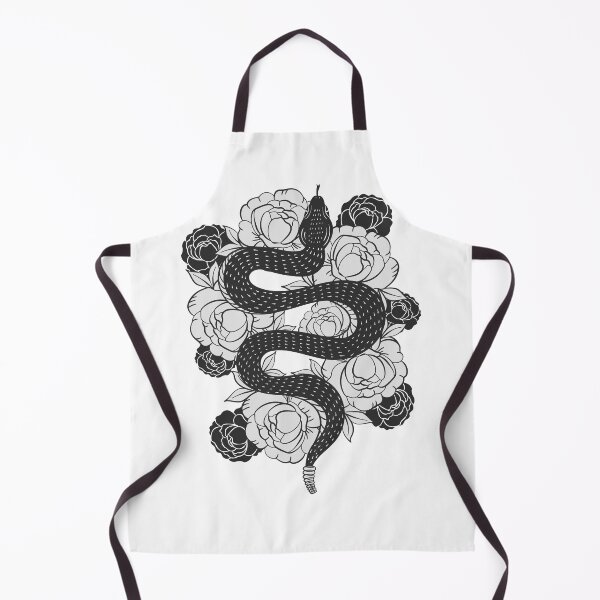 Item preview, gothic floral snake tattoo designed and sold by bisly.