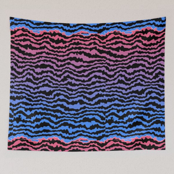 Item preview, Black Line on purple and pink Turing Pattern Alan Turing Abstract  designed and sold by SeemDev786.