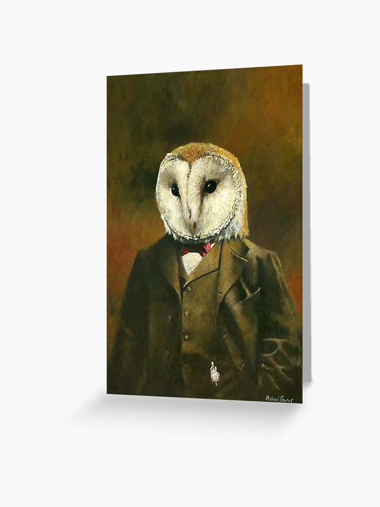 Barn Owl Vintage Art | Greeting Card Barn Owl Vintage Art | Greeting Card