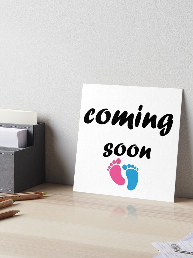 Coming Soon Maternity Photo Sign