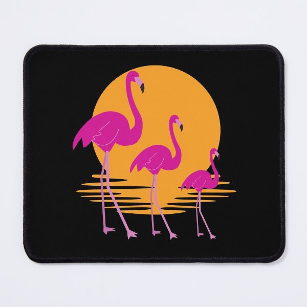 Item preview, Pink Flamingo's on orange sunset designed and sold by GaryDobson.