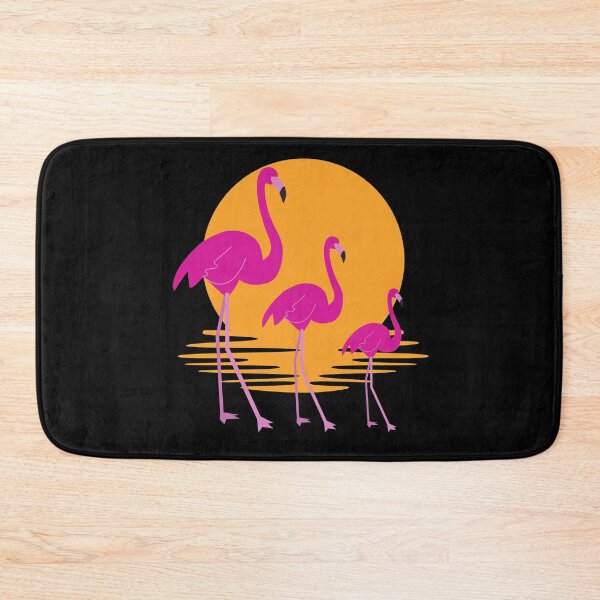 Item preview, Pink Flamingo's on orange sunset designed and sold by GaryDobson.