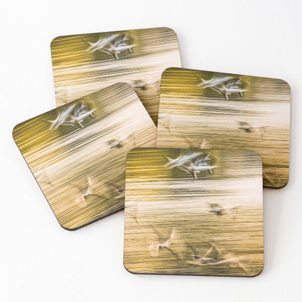 Item preview, Flying seagulls - abstract designed and sold by Lyl Dil Creations.