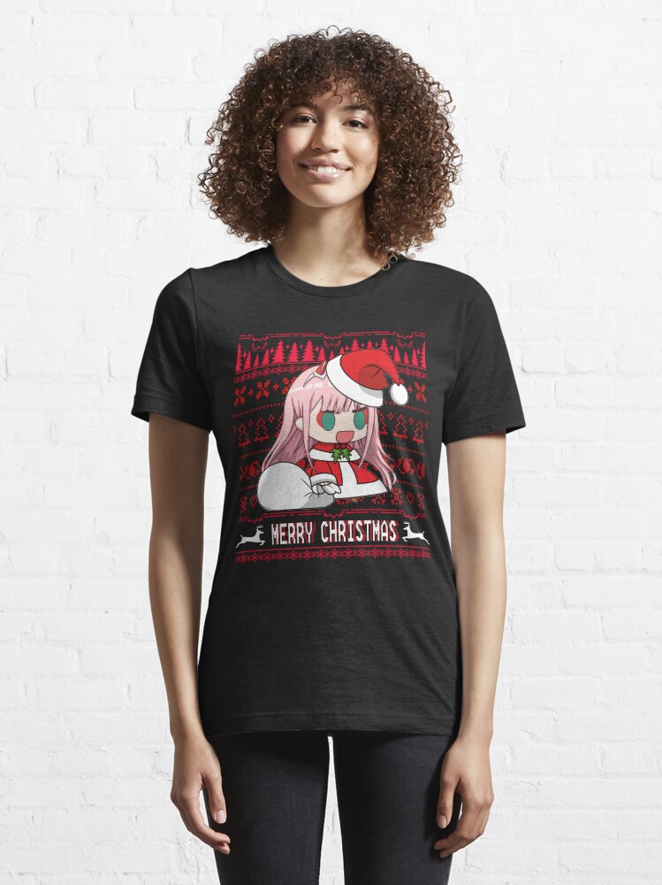 Zero two Ugly Christmas sweater Essential T Shirt for Sale by ShopMello Redbubble