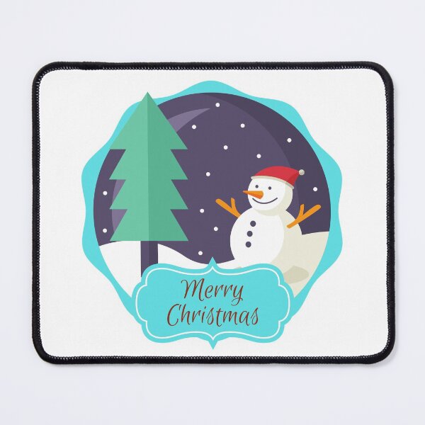 Item preview, Merry Christmas Snowman Framing designed and sold by kucingmaikan.
