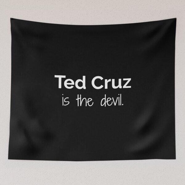 Item preview, Anti Ted Cruz Is the Devil Vote Democrat Progressive Protest  designed and sold by The Junto Shop.