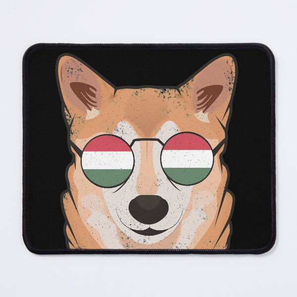 Item preview, Vintage Patriotic Shiba Inu Hungarian Flag designed and sold by feether-store.