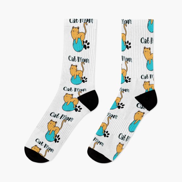Item preview, Cat Mom Cute Funny Cat with Ball Illustration Art designed and sold by adriana-holmes.