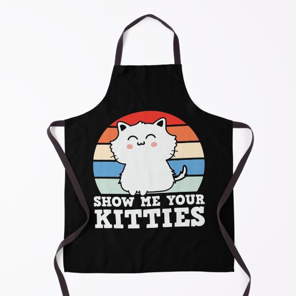 Item preview, Show Me Your Kitties Retro Cat Pun designed and sold by jonrdesign.