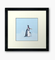 The dapper penguin Framed Print