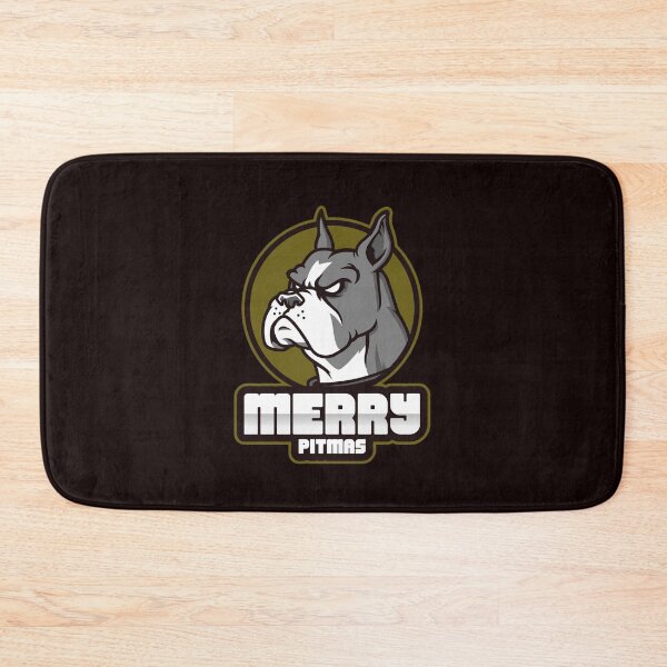 Item preview, Merry Pitmas Dog christmas design designed and sold by CoolSquidDesign.