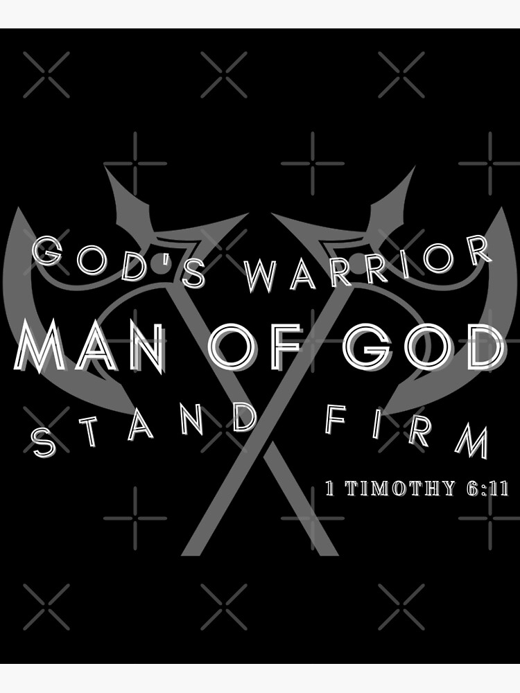 man-of-god-poster-by-aydtoday-redbubble