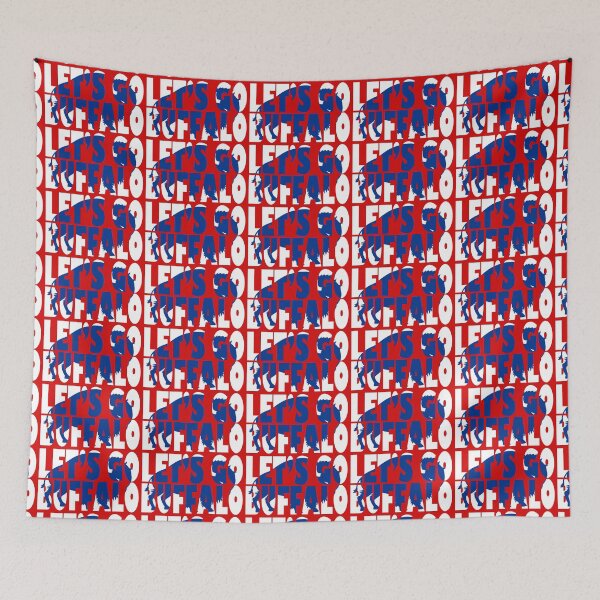 Item preview, Let's Go Buffalo! Blue Buffalo designed and sold by Jocelyn Sperduto Art.